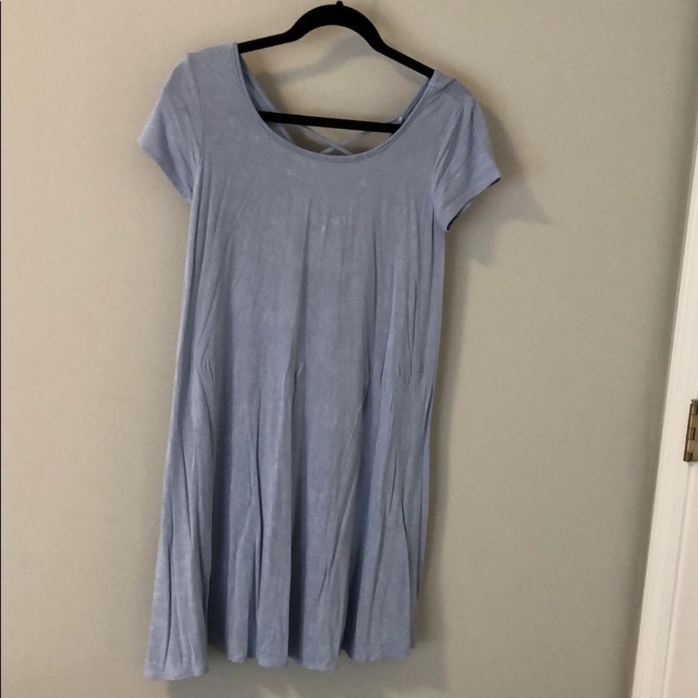 Socialite Cross Back T-Shirt Dress